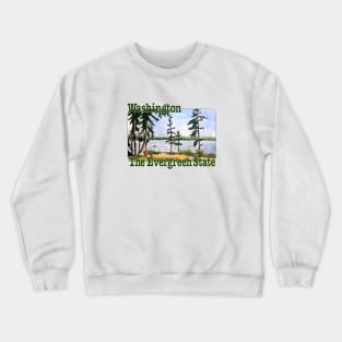 Washington, The Evergreen State Crewneck Sweatshirt